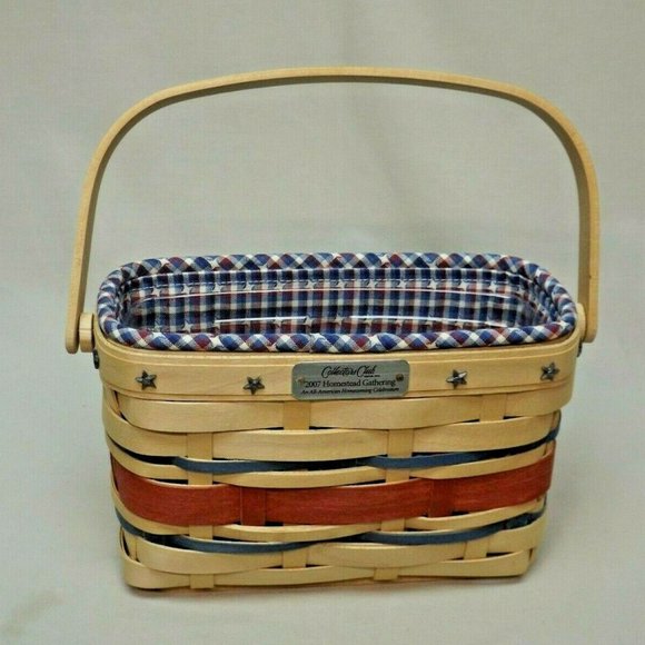 Longaberger 2007 Collectors Club Homestead Gathering Basket Combo Family Signed - Picture 5 of 13